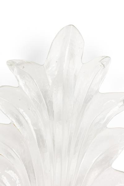 Italian Mid Century Palm Frond Wall Sconces