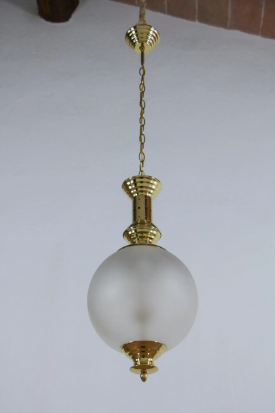 Italian Mid Century Pendant Lamp Azucena Style 1960