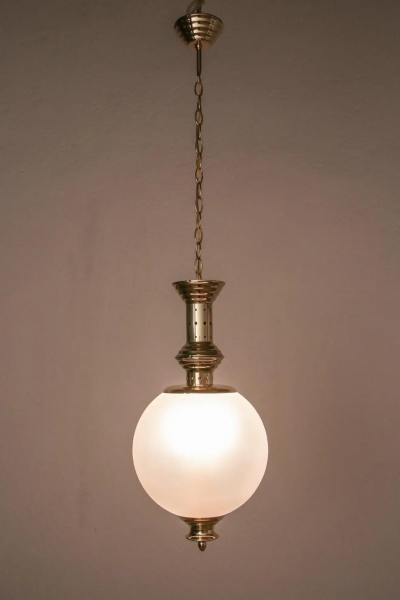 Italian Mid Century Pendant Lamp Azucena Style 1960