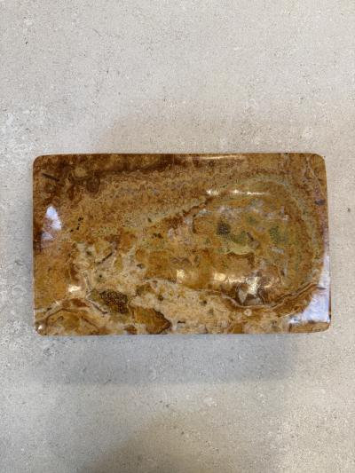 Italian Mid Century Polished Marble Tray 1970s