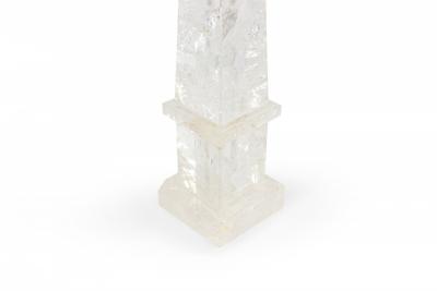 Italian Mid Century Rock Crystal Table Lamps
