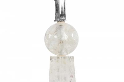 Italian Mid Century Rock Crystal Table Lamps