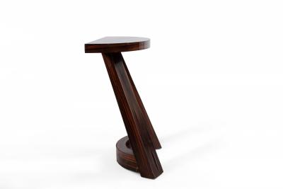 Italian Mid Century Rosewood Demilune Console Table