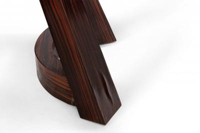 Italian Mid Century Rosewood Demilune Console Table