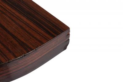 Italian Mid Century Rosewood Demilune Console Table