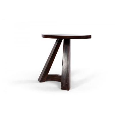Italian Mid Century Rosewood Demilune Console Table