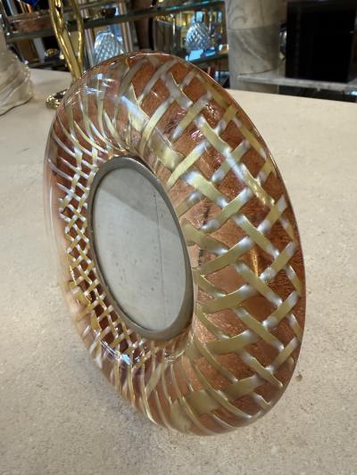 Italian Mid Century Round Picture Frame 1970s