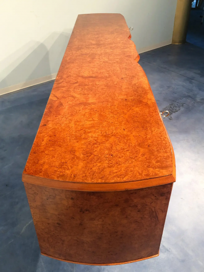 Italian Mid Century Sideboard Honey Color in Birch Wood 1950s
