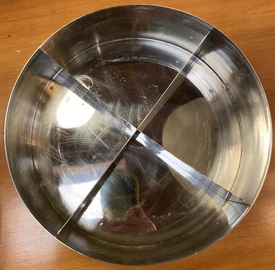 Italian Mid Century Silver Cookie Jar 1960s 