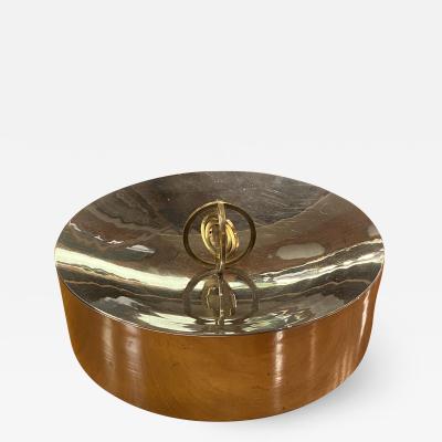 Italian Mid Century Silver Cookie Jar 1960s 