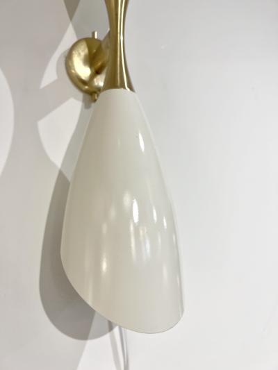 Italian Mid Century Style Double Shade Sconce