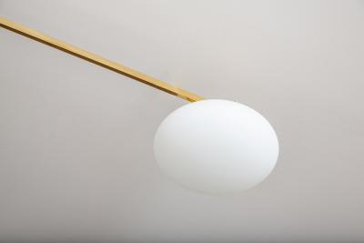 Italian Mid Century Style Flush Mount Chandelier