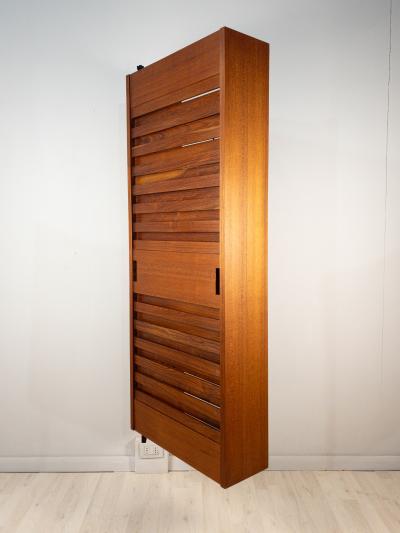 Italian Mid Century Suspended Tilting Wardrobe Coat Rack 1960s