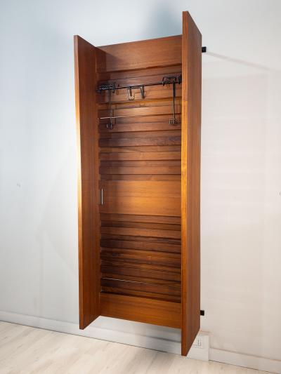 Italian Mid Century Suspended Tilting Wardrobe Coat Rack 1960s