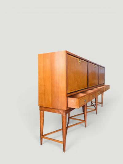 Italian Mid Century Tall Sideboard or Bar Cabinet 1950s