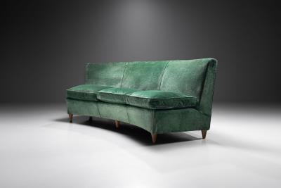 Italian Mid Century Three Seater Sofa Italy 1950s