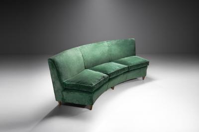 Italian Mid Century Three Seater Sofa Italy 1950s