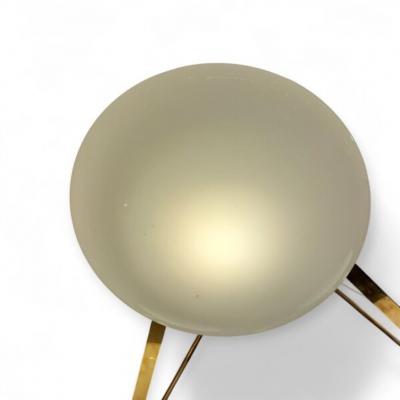 Italian Mid Century Triangular Gold Lamp