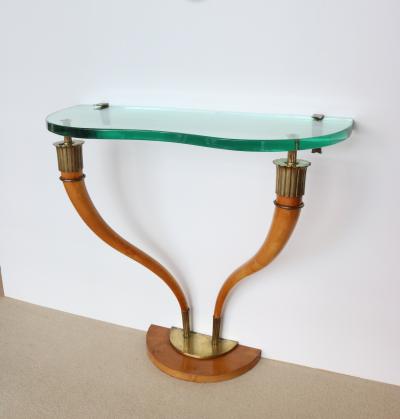 Italian Mid Century Wall Mounted Console