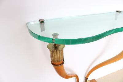 Italian Mid Century Wall Mounted Console