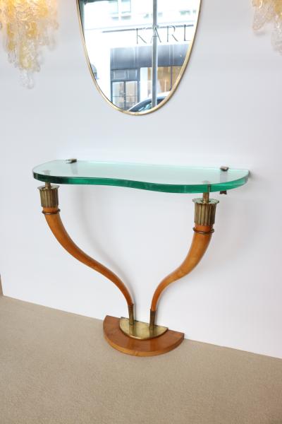 Italian Mid Century Wall Mounted Console