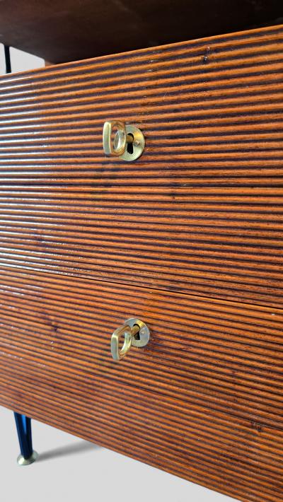 Italian Mid Century Wall unit Bookcase with Cabinet Bar 1960s