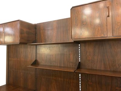 Italian Mid Century Wooden Wall Unit