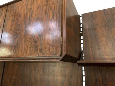 Italian Mid Century Wooden Wall Unit