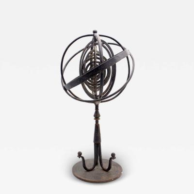 Italian Mid Century Wrought Iron Armillary