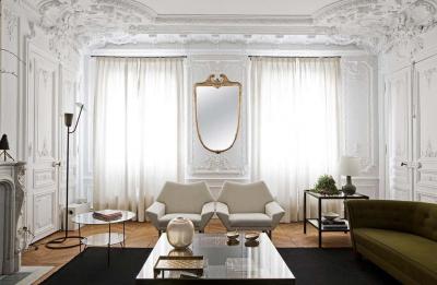 Italian Midcentury Giltwood Mirror 1950