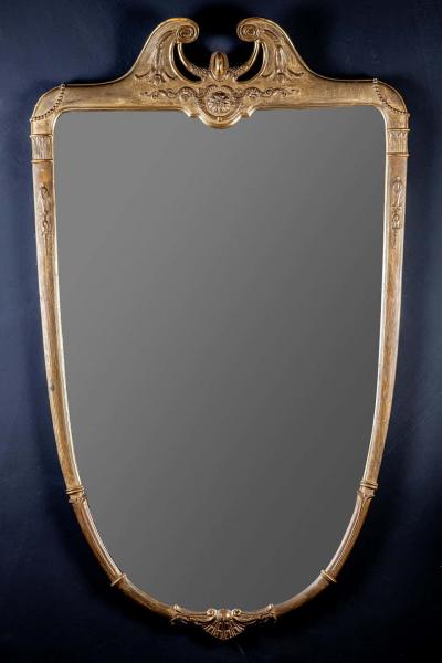 Italian Midcentury Giltwood Mirror 1950