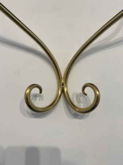 Italian Midcentury Suspended brass Console Nightstands Set of two 1950s