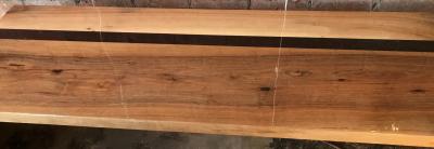 Italian Minimalist Monolithic Oak Bench