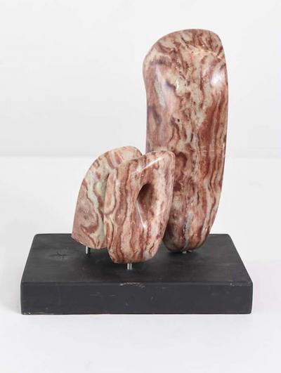 Italian Modern Abstract Sculpture on Base 1960s