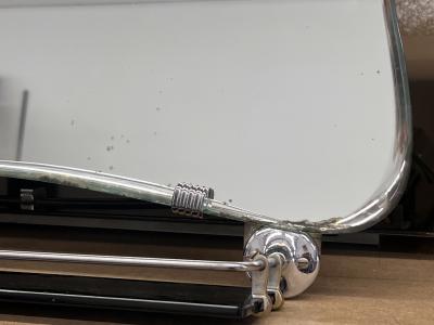 Italian Modern Asymmetrical Mirror With Shelf