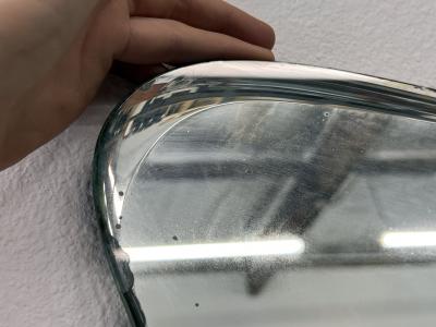 Italian Modern Asymmetrical Mirror With Shelf