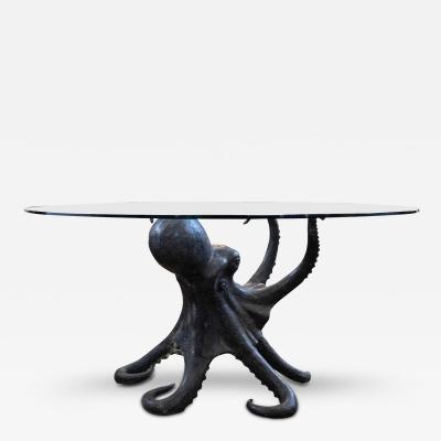 Italian Modern Bronze Octopus Center Table