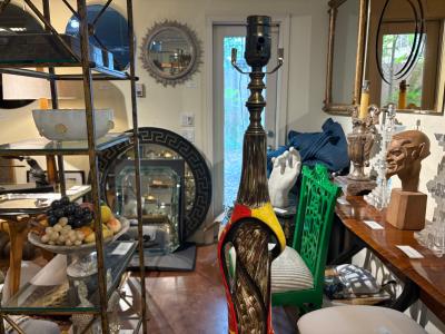 Italian Modern Ceramic And Marble Floor Lamp