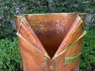 Italian Modern Mixed Metals Umbrella Stand