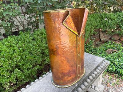 Italian Modern Mixed Metals Umbrella Stand