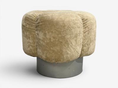 Italian Modern Ottomans Fabric Painted Wood Italy 1930s