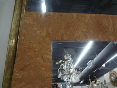 Italian Modern Square Cork Mirror