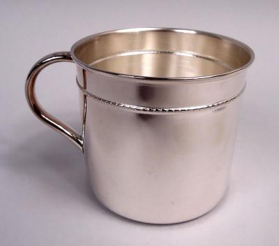 Italian Modern Sterling Silver Baby Cup