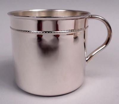 Italian Modern Sterling Silver Baby Cup