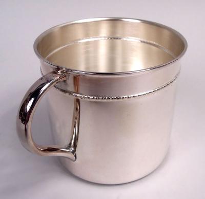 Italian Modern Sterling Silver Baby Cup