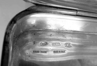 Italian Modern Sterling Silver Box