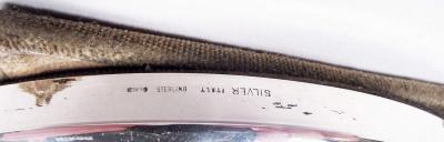 Italian Modern Sterling Silver Round Picture Frame