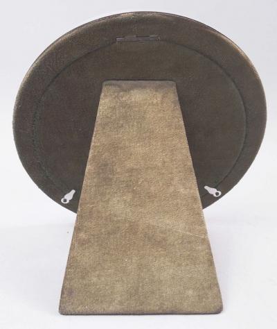 Italian Modern Sterling Silver Round Picture Frame