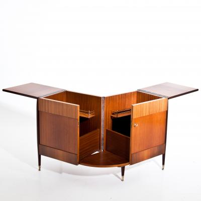 Italian Modernist Folding Bar Cabinet