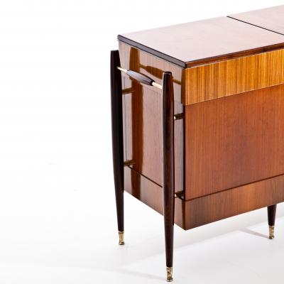Italian Modernist Folding Bar Cabinet